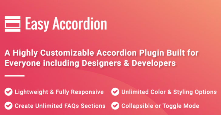 Easy Accordion – Responsive Accordion FAQ Builder and Product FAQ