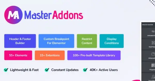Master Addons – Elementor Addons with White Label – Go Live Web ...