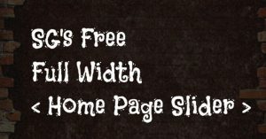 SG Full Width Home Page Slider