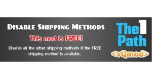 Disable other shipping methods if free shipping available