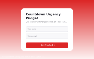 Countdown Urgency Widget