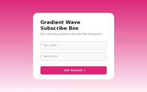 Gradient Wave Subscribe Box